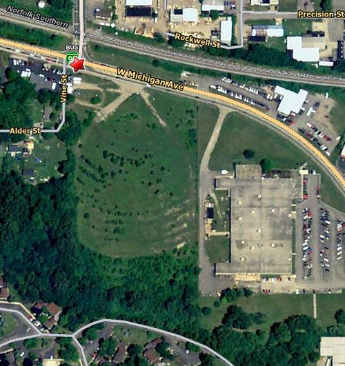 Bel Air Drive-In Theatre - Aerial (newer photo)